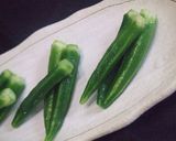 オクラの飾り切り・・だと思う♡作り方5写真