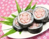 節分✿簡単！梅のぐるぐる恵方巻き✿作り方7写真