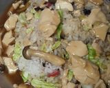 梅風味の☆豆腐のワサビあんかけ炒飯☆作り方3写真
