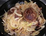 ブルーチーズinハンバーグ★赤ワイン煮作り方9写真