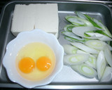 ネギと豆腐の卵とじ作り方1写真