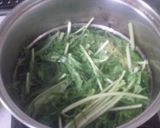 カリカリベーコン＆じゃこ＆水菜の和え物作り方1写真