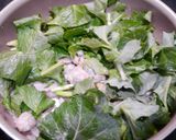 簡単！のらぼうとあさりの白だし蒸し作り方3写真
