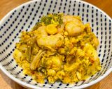 海老とあおさのカレーマッシュポテト作り方2写真