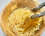 95℃「出汁しょうゆ」明太スパゲッティ作り方47写真