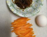 人参ともずくの甘酢炒め作り方1写真