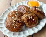 簡単♪鶏つくねの照り焼き／豆腐入り作り方5写真
