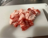 油揚げたっぷり！豚バラ肉のソース焼きそば作り方1写真