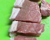 美味い❣️ごろっと豚ロースと夏野菜のトンテキ炒め作り方1写真