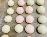 お花見ボーロ　片栗粉で簡単♪材料3つ作り方4写真