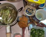 煮干し茎茗荷オクラの味噌汁作り方1写真