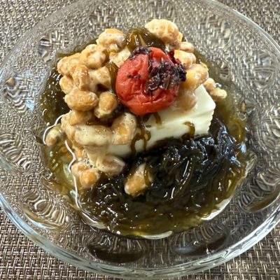 お豆腐の納豆もずくかけ😻 by Kukku 【クックパッド】 簡単おいしい