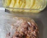 1皿完結☆じゃがいも＆ひき肉のマヨチ焼き作り方2写真