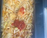 節約キャンプ飯！旨辛！キムチラーメン！作り方4写真