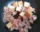 節約簡単夕飯昼食！白菜厚揚げ小松菜豚ばら肉中華煮作り方8写真