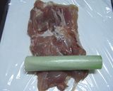 チンする長ネギロールチキン作り方1写真