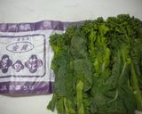 菜の花の胡麻&辛子醤油和え作り方1写真