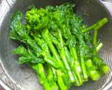 菜の花の胡麻&辛子醤油和え作り方2写真
