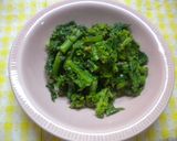 菜の花の胡麻&辛子醤油和え作り方5写真