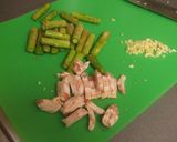 アスパラとベーコンのクリームパスタ作り方1写真