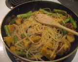 アスパラとベーコンのクリームパスタ作り方5写真