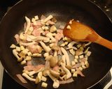 きのことベーコンの★ナポリタン★パスタ★作り方4写真