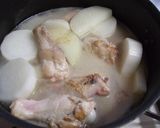 ☆簡単！手羽元と大根の味噌しょう油煮☆作り方3写真