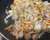 朝から元気を作る為のガッツリ炒飯！作り方5写真