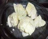 タジン鍋で☆キャベツとウインナの蒸し煮☆作り方4写真