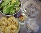 海老とイカのピリ辛にんにく塩だれパスタ。作り方6写真