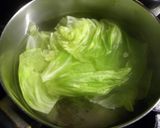 キャベツと焼き油揚げの胡麻和え作り方1写真