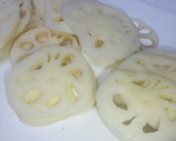 蓮根挟み揚げ♪　～ハンバーグのタネで～作り方1写真