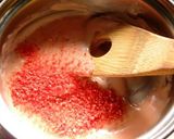 生チョコピンクver.イチゴ入り♪作り方5写真