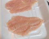 チーズがとろり！ささみの梅しそチーズ焼き作り方2写真