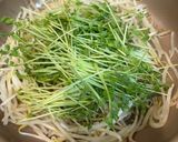 節約❗️レンチンもやしと豆苗炒め作り方5写真