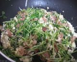 豆腐入り豆苗とベーコンのオイスター炒め作り方5写真