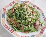 豆腐入り豆苗とベーコンのオイスター炒め作り方6写真
