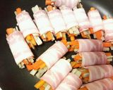 ✿きんぴらコンビの❀ベーコン巻き✿作り方3写真