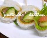 ちくわで明太子＆大葉クルクル巻き✿作り方7写真