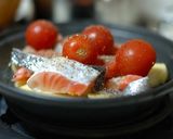 タジン鍋でシャケじゃが作り方2写真