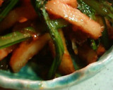 小松菜とさつま揚げのかつお風味炒め煮♪作り方4写真