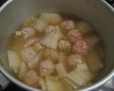体があったまる☆冬の定番！肉団子スープ作り方5写真