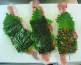 豚ロースの大葉ＫＵＲＵＫＵＲＵカツ作り方1写真