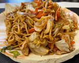 ワンパンしめじの和風ソース焼きそば作り方6写真