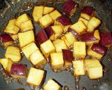 お弁当おかず　簡単コロコロ大学芋作り方4写真