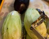 なすと豚肉の温サラダ作り方1写真
