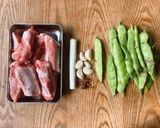 インゲン豆とスペアリブの煮込み作り方1写真