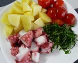 タコとポテトの大葉あえ作り方1写真