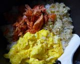 炊飯器でチャーハン作り方3写真