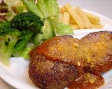 きのこ入り♪　ハンバーグ（おろしポン酢）作り方8写真